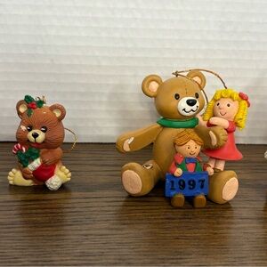 Teddy Bear Family Ornament Set